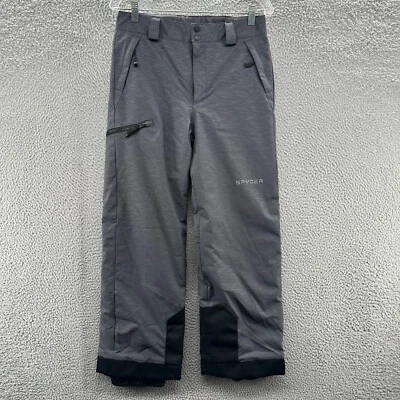 Pantalones de Nieve Spyder Niños Jóvenes 16 Gris Esquí Tabla de Nieve Cintura Ajustable Pantalones Foto 1 de 4