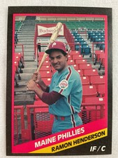 1988-Maine Phillies-CMC Minor League Baseball Card-Ramon Henderson