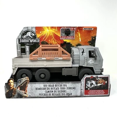 Jurassic World Fallen Kingdom Matchbox Off-Road Rescue Rig FNF42 Mattel - NUEVO Foto 1 de 4