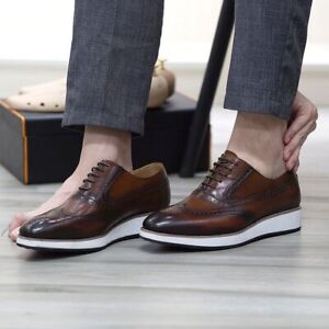 New Men's Oxford Shoe Leather Classic Business Office Casual Shoes