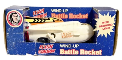 Flash Gordon - Wind-Up Battle Rocket - De colección 1976 - Sin usar, en caja - Nuevo en paquete Foto 1 de 3