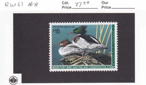 U.S.: Sc #RW61, $15 Federal Duck Hunting Stamp, MNH (F34898) - Picture 1 of 1