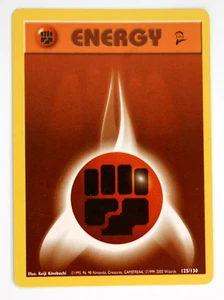 1999 Pokemon Energy 125/130 PRINTING ERROR OFFSET FRONT & BACK NEAR MINT BETTER - Picture 1 of 4