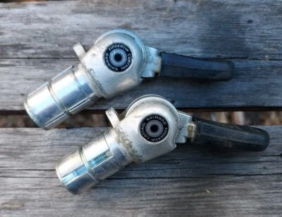 Vintage Shimano Barcon Shift Levers Bar End 5-6 Speed Shifter Set - Friction - Image 1 of 4