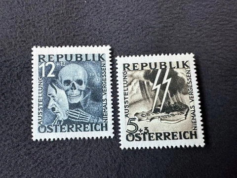 Austria 1946 Unissued Anti-fascist Unissued Set Modern Reproduction Stamp sv Cover