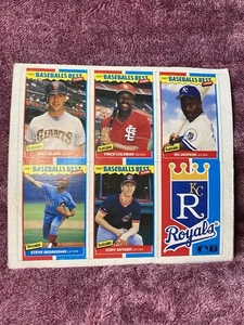 Rare 1987 Fleer Baseballs Best BO JACKSON Box Bottom PANEL uncut - Picture 1 of 10