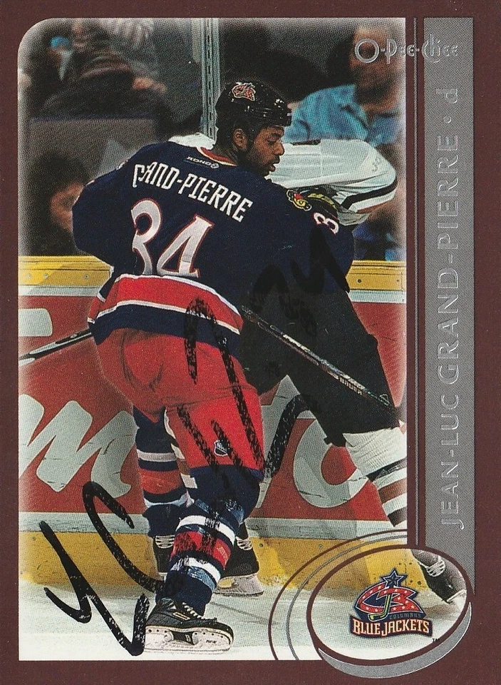 Jean-Luc Grand-Pierre - Signed 2002-03 O-Pee-Chee Card #228 - Image 1 of 1