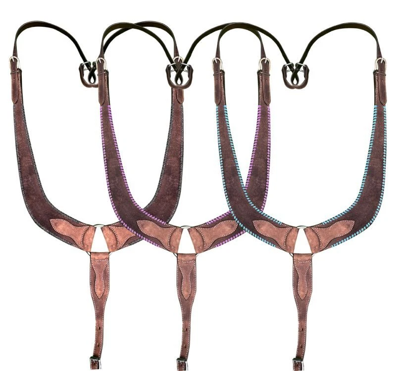 Showman Leather Pulling Collar w/ Rawhide Wrapped Edges - Image 1 of 1