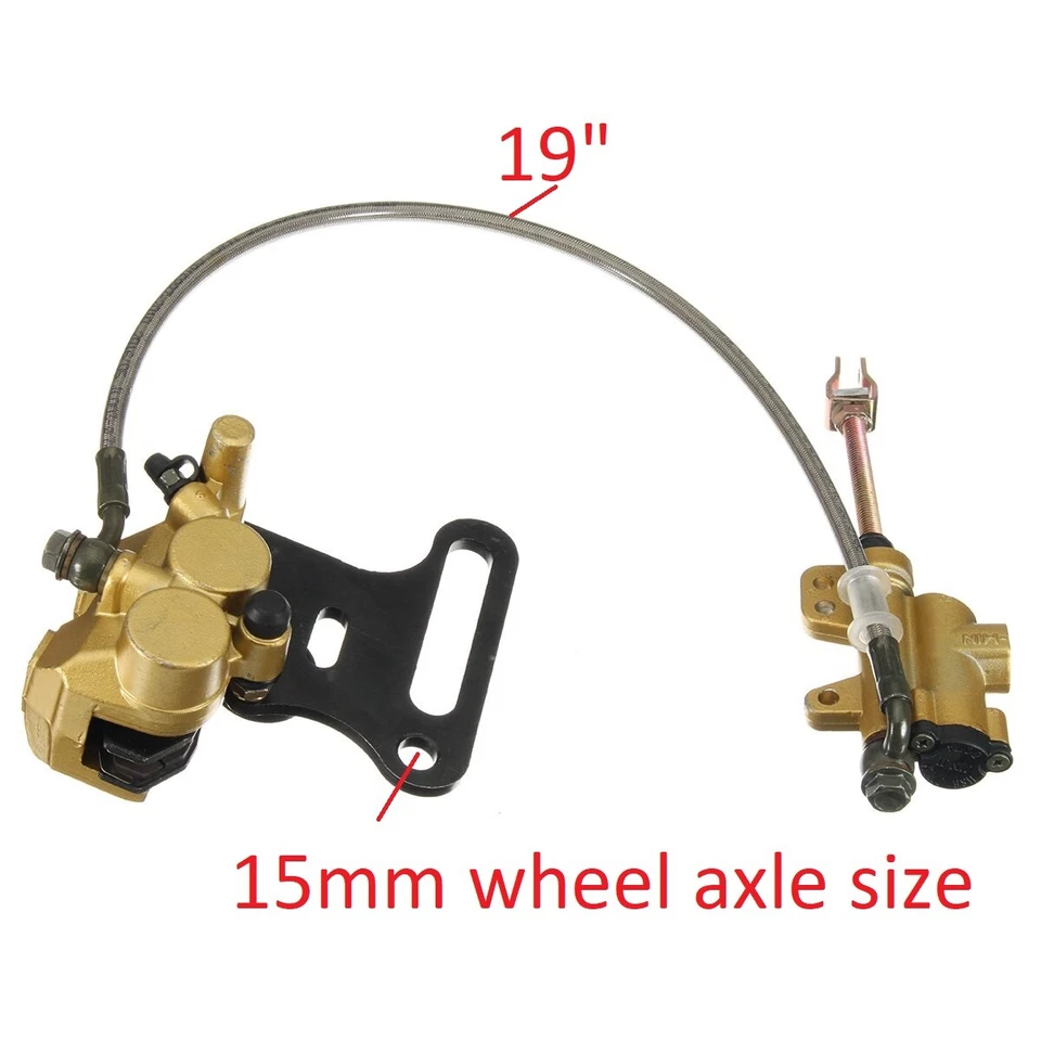 ДЛЯ ЗАДНЕЙ ОСИ 15 ММ ГИДРАВЛИЧЕСКИЙ ТОРМОЗ СУППОРТ ГРЯЗЬ ПИТ ВЕЛОСИПЕД BK07 - Изображение 1 из 1