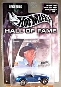 2002 Hot Wheels Hall of Fame-Legends Carroll Shelby SHELBY COBRA 427 S/C Blue RR - Picture 1 of 6
