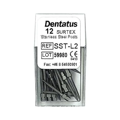 Стойки Dentatus SST-L2 Surtex Classic нержавеющая сталь длина 2 L2 1,2 мм 12 шт. в упаковке - Изображение 1 из 1