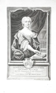 c1750 Gottschedin Kulmus Schriftstellerin Luise Adelgunde Victorie Gottsched - Picture 1 of 1