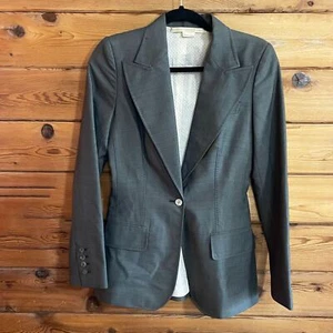 Stella McCartney Gray One Button Blazer Size 40 - Picture 1 of 11