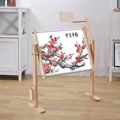 Wood Embroidery  Stand,  Stitch Stand, Wood Embroidery Stand Rack   Stitch - Image 1 of 4