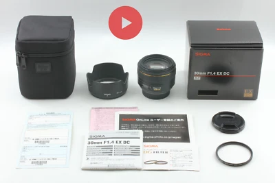 【 Opt NEAR MINT+】SIGMA DC EX 30mm f/1.4 HSM AF Lens for Nikon F  from JAPAN #250 - Image 1 of 4