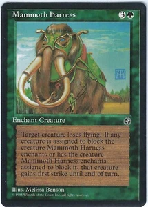Mammoth Harness – Homelands – MTG Magic the Gathering Card - Picture 1 of 2