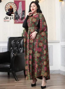 Abaya Embroidered Palestinian Thobe/Bisht Jalabiya Wedding bisht Traditional - Picture 1 of 8