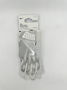 Nike Batting Gloves Alpha Varsity Size XL White Gray Silver NEW - Picture 1 of 5