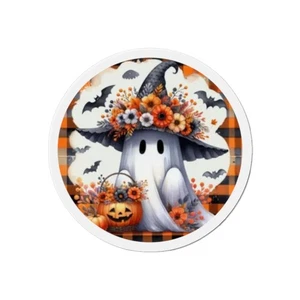 Halloween Geist gestanzter Magnet, festliche Kühlschrankdeko, Herbst Wohndeko, 2 Größen - Bild 1 von 7