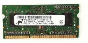 Micron 🔧 2GB DDR3-1066 PC3-8500S SO-DIMM Laptop RAM 🟥 ☆ - Picture 1 of 2