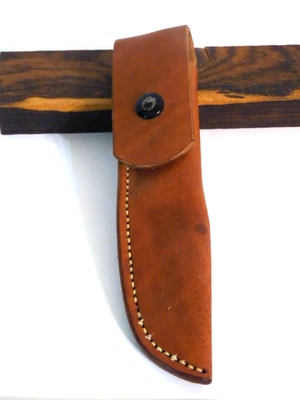 90'S Thompson Center Leather Belt Sheath Small Fixed Blade, Trapper, Hunter, VTG - Image 1 of 4