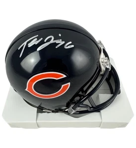 Minicasco autógrafo firmado por Teven Jenkins Chicago Bears Beckett ¡CERTIFICADO DE AUTENTICIDAD! - Imagen 1 de 1