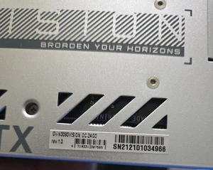 NOT WORKING Gigabyte Nvidia GeForce RTX 3090 Vision 24GB GDDR6X GPU FOR PARTS - Afbeelding 1 van 3