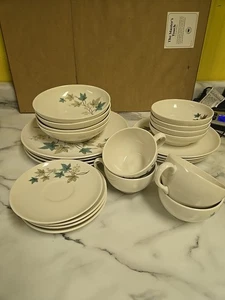 24 Stück MCM Carefree True China Syrakus Woodbine Muster für 4 Gedecke - Bild 1 von 16