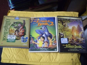 (3) Disney The Jungle Book Blu-Ray/DVD Lot: Jungle Book 1 & 2 + Live Action..NEW - Picture 1 of 1