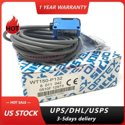 Photoelectric Sensor WT150-P132 SICK 6011042 6-011-042 WT150P132 - Image 1 of 4