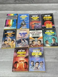 STAR TREK Novelas de bolsillo LIBROS DE BOLSILLO #1-10 Lote consecutivo de 10 - Imagen 1 de 4