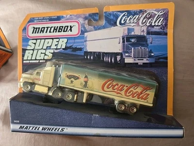 Coca-Cola Super Rigs Hard Working Polar Bear Logo Matchbox Semi Truck 35221 1:64 - Image 1 of 4