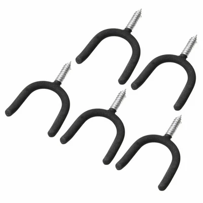 5x Tornillo de almacenamiento de garaje de alta resistencia Herramienta utilitaria Montaje en pared U Herramienta Gancho para colgar Foto 1 de 4