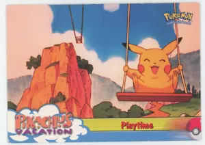 Playtime 57 Pikachu's Vacation TOPPS Pokémon la primera película 1999 tarjeta - Imagen 1 de 5
