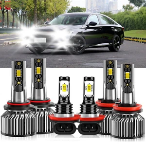 For Honda Accord 2008-2015 Combo LED Headlight Bulb Hi/Lo Beam Fog Light 26000LM - Picture 1 of 11