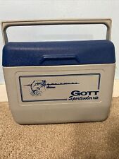 GOTT Sport Cooler 12 Tote Lunch Box Ice Chest Hunter Fisherman Blue Gray Vintage