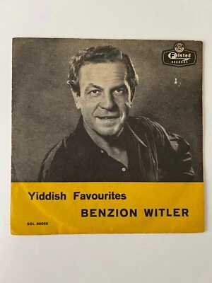 Benzion Witler Yiddish Favourites 10" Vinyl Felsted Records SDL 86058 Import VG - Image 1 of 4