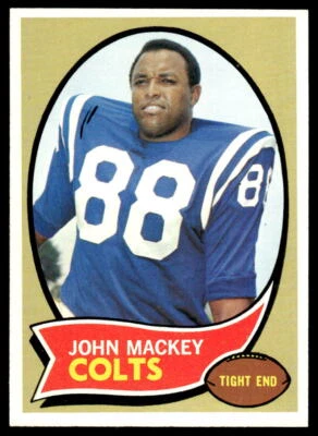 1970 Topps #62 John Mackey FOOTBALL Baltimore Colts - Image 1 of 2