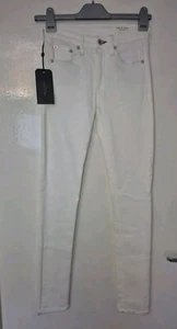 Rag & bone White Cate Mid Rise Skinny Jeans Size 24 New With Tags - Picture 1 of 16