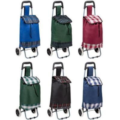 Portable Wheel Shopping Market Bag Trolley Bag Storage Bag [2 In 1 - Foto 2