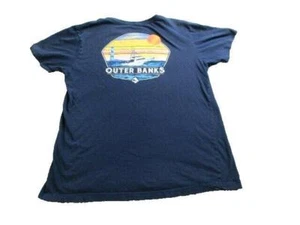 Ocean & Coast Shirt Adult Medium Outer Banks Lighthouse Sailing Fishing Boat Men - Picture 1 of 9