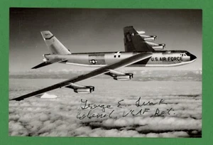 George Luck DECEASED WWII B52 Drop Pilot, X-1 Test Flight Signed Photo E25625 - Picture 1 of 1
