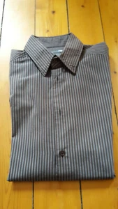 H&M Gr. M Hemd Herren Herrenhemd Oberhemd braun/weiß gestreift - Bild 1 von 1