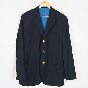 GANT Men's Blazer Jacket Size XL IT52 US UK 42 Blue Wool sv10477