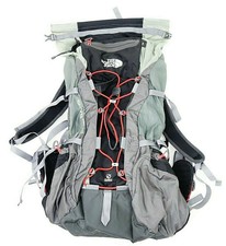 North Face Skareb 55 Grau Rot Rucksack Reise Mountain Wandern Rucksack M-L