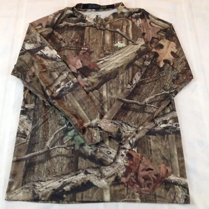STARTER Mossy Oak Graphic Crew Neck Camo Long Sleeve Pullover Shirt Men's Large - Picture 1 of 7