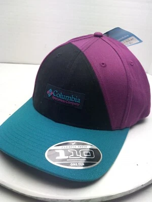 Columbia Sportswear Cap Hat Flexfit Tech Snapback Adult Purple Black Thiel - Image 1 of 4