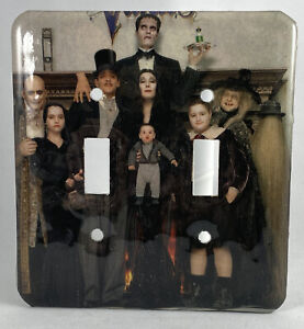 Addams Family Wednesday Double Switch Plate Light Cover Wallplate Horror Family