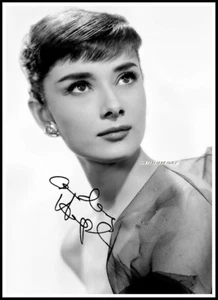 Audrey Hepburn, Autographed, Cotton Canvas Image. Limited Edition (AH-6)  - Picture 1 of 1