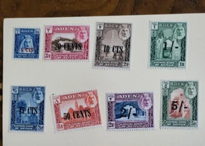 Stamps Aden (Seiyun) Scott #20-7 h - Picture 1 of 1